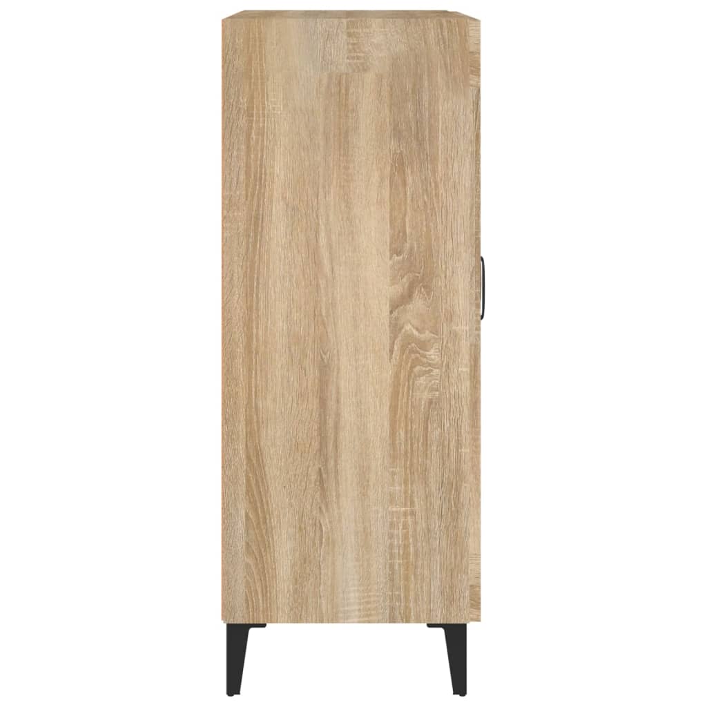 Dressoir 69,5x34x90 cm bewerkt hout sonoma eikenkleurig - Griffin Retail