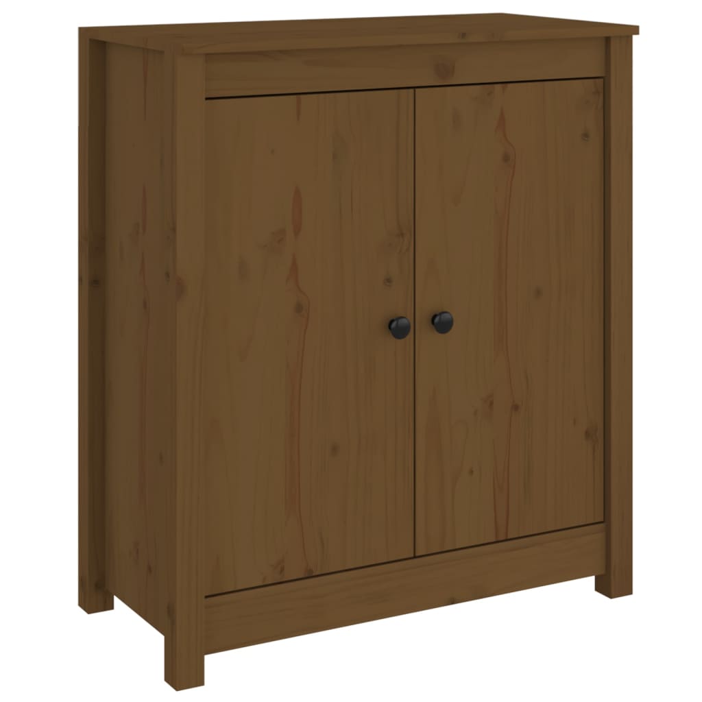 Dressoir 70x35x80 cm massief grenenhout honingbruin - Griffin Retail