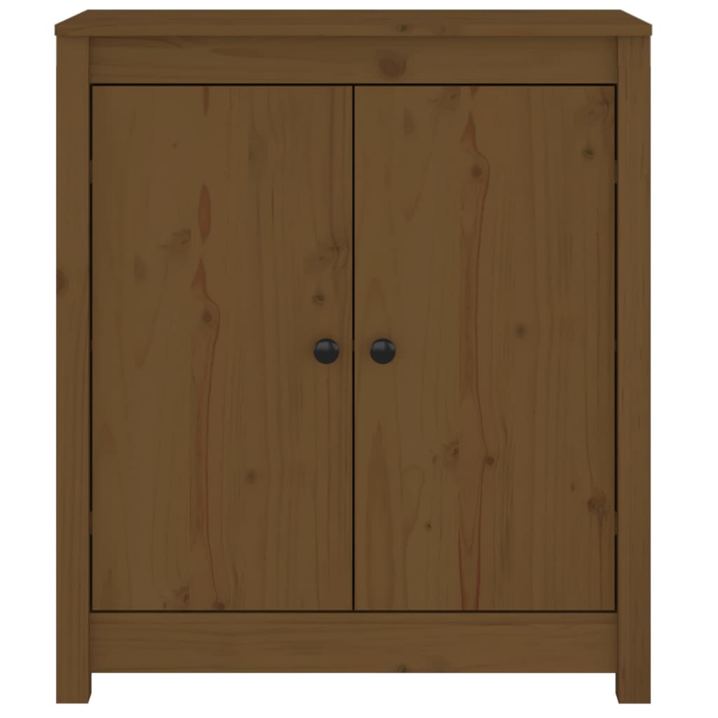 Dressoir 70x35x80 cm massief grenenhout honingbruin - Griffin Retail