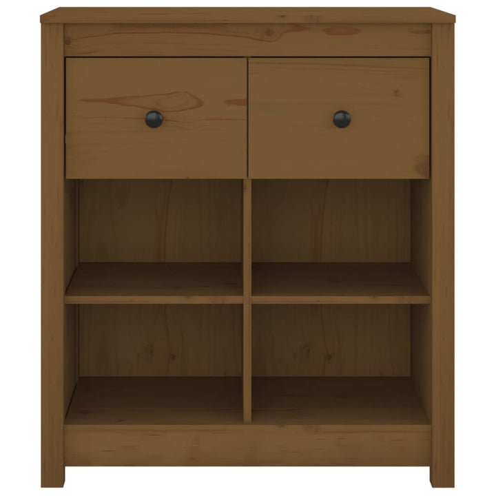 Dressoir 70x35x80 cm massief grenenhout honingbruin - Griffin Retail