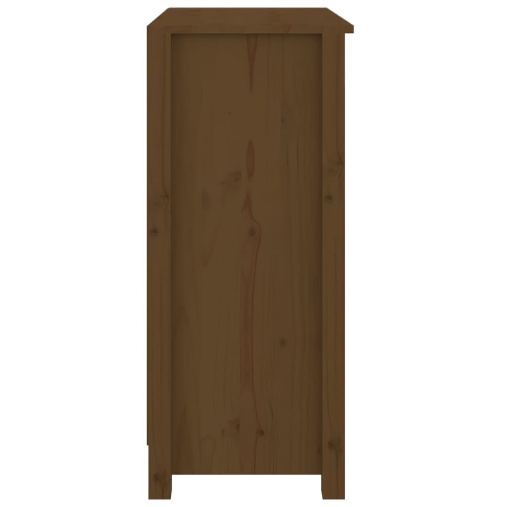 Dressoir 70x35x80 cm massief grenenhout honingbruin - Griffin Retail