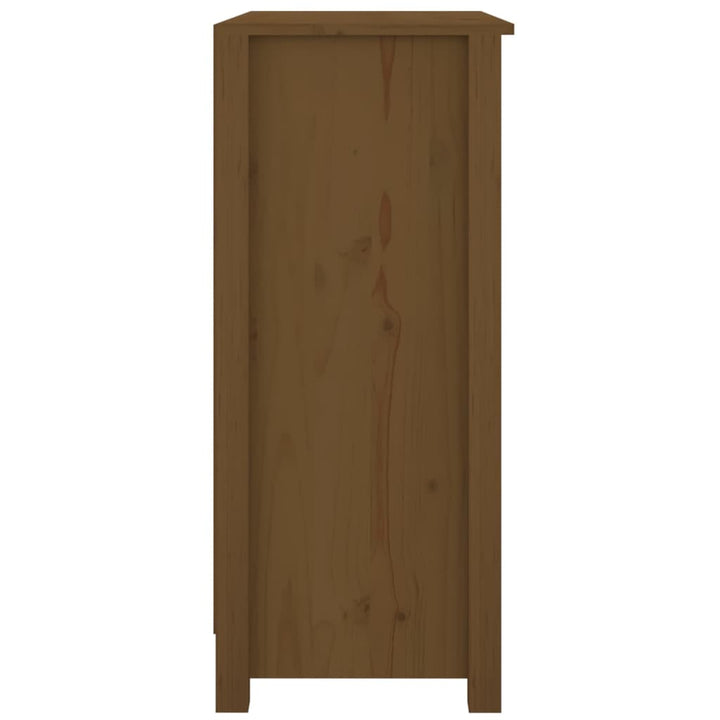 Dressoir 70x35x80 cm massief grenenhout honingbruin - Griffin Retail