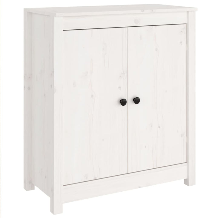 Dressoir 70x35x80 cm massief grenenhout wit - Griffin Retail