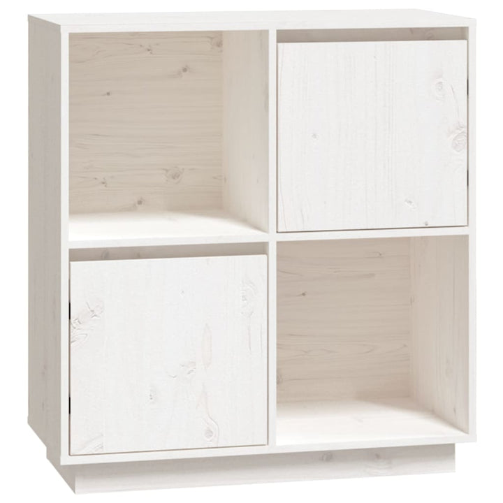 Dressoir 74x35x80 cm massief grenenhout wit - Griffin Retail