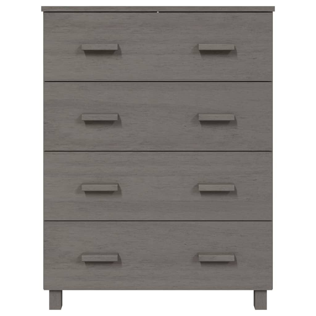 Dressoir 79x40x103,5 cm massief grenenhout lichtgrijs - Griffin Retail