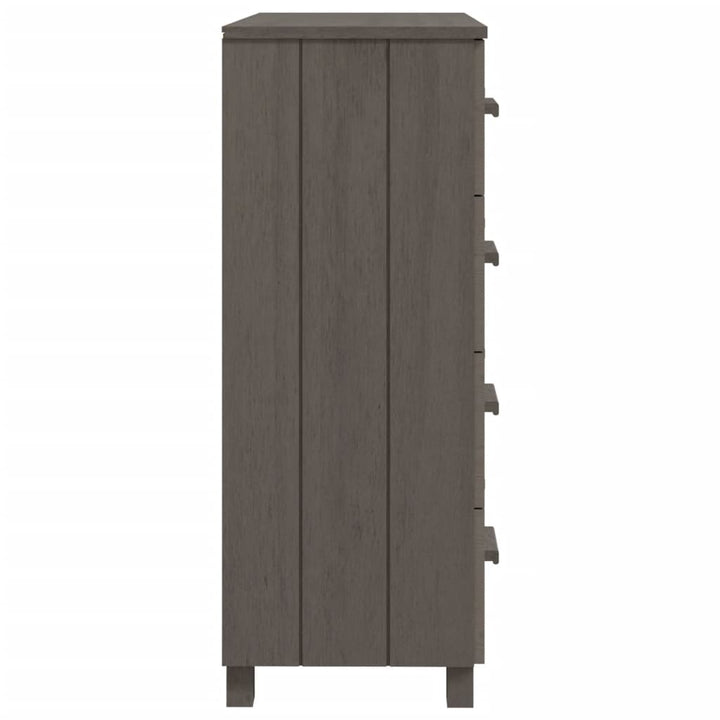 Dressoir 79x40x103,5 cm massief grenenhout lichtgrijs - Griffin Retail