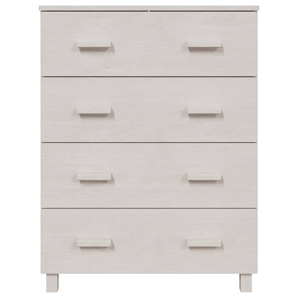 Dressoir 79x40x103,5 cm massief grenenhout wit - Griffin Retail