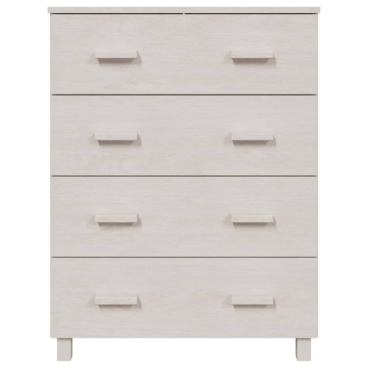 Dressoir 79x40x103,5 cm massief grenenhout wit - Griffin Retail