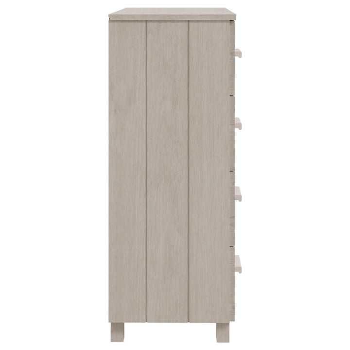 Dressoir 79x40x103,5 cm massief grenenhout wit - Griffin Retail