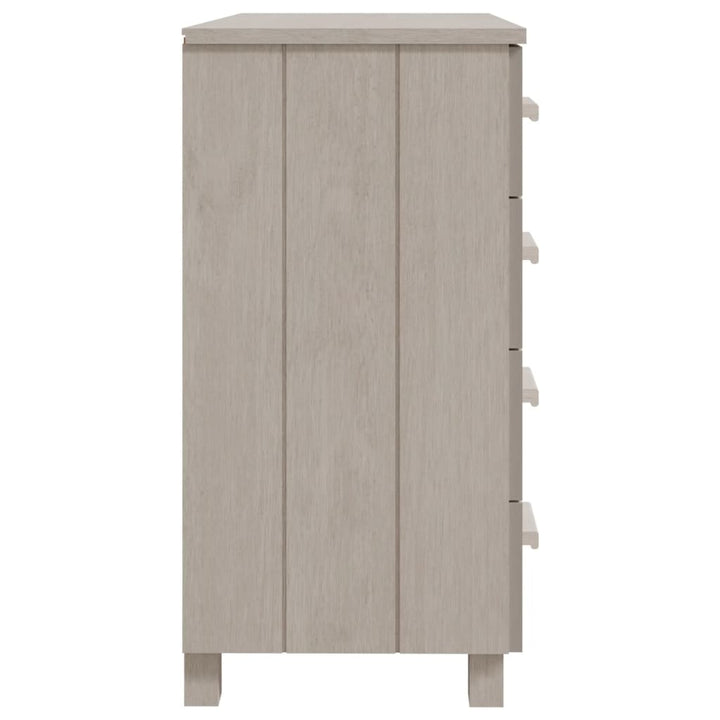 Dressoir 79x40x80 cm massief grenenhout wit - Griffin Retail