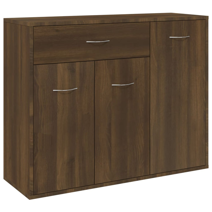 Dressoir 88x30x70 cm bewerkt hout bruineikenkleurig - Griffin Retail