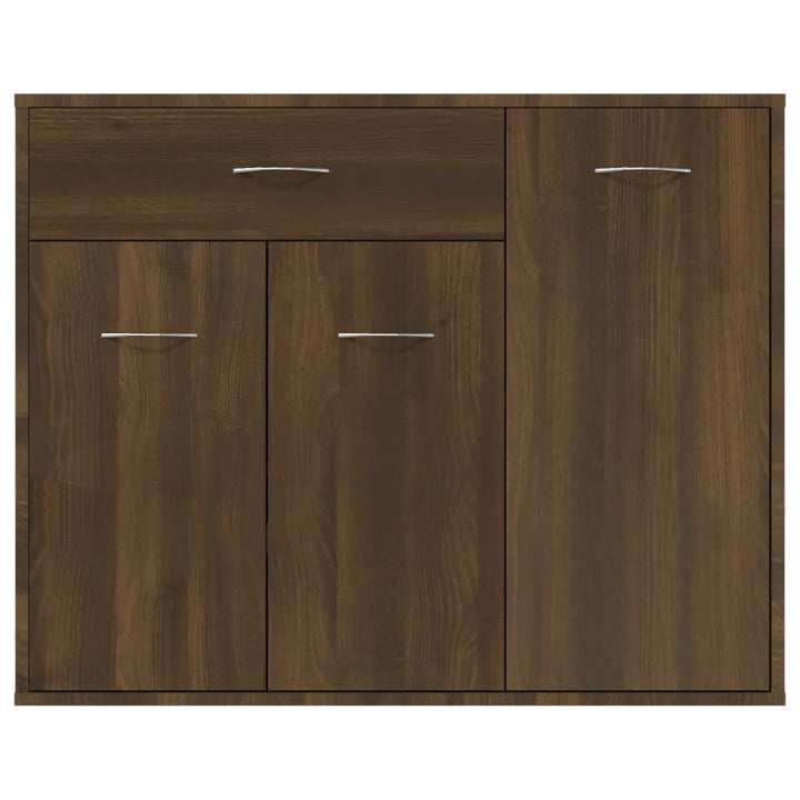 Dressoir 88x30x70 cm bewerkt hout bruineikenkleurig - Griffin Retail