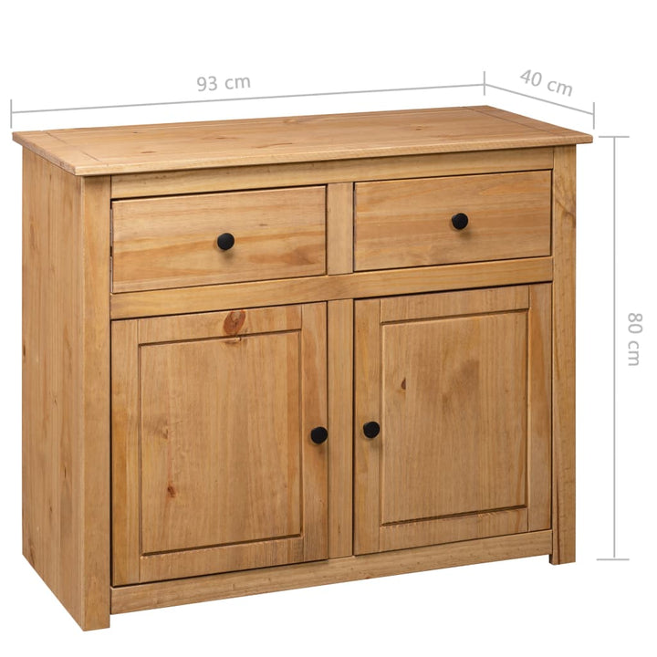 Dressoir Panama Range 93x40x80 cm massief grenenhout - Griffin Retail