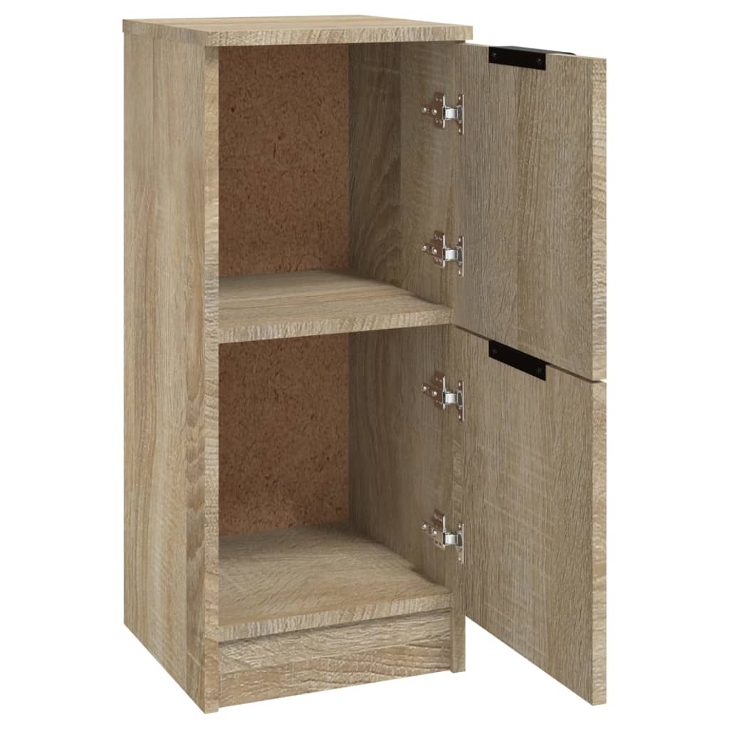 Dressoirs 2 st 30x30x70 cm bewerkt hout sonoma eikenkleurig - Griffin Retail