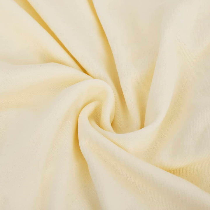 Driezitsbankhoes stretch polyester jersey crèmekleurig - Griffin Retail