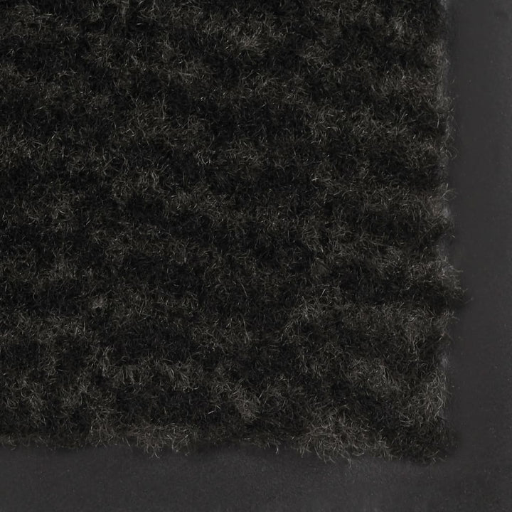 Droogloopmat rechthoekig getuft 60x90 cm zwart - Griffin Retail
