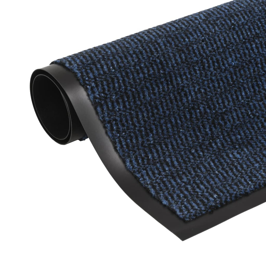 Droogloopmat rechthoekig getuft 90x150 cm blauw - Griffin Retail