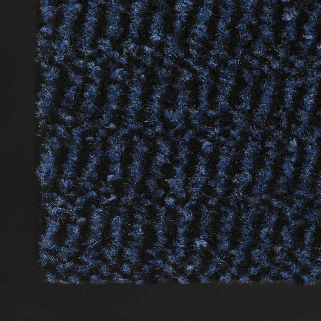Droogloopmat rechthoekig getuft 90x150 cm blauw - Griffin Retail