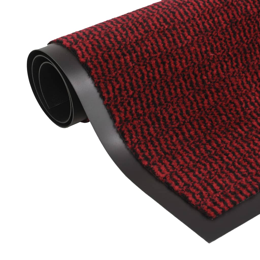 Droogloopmat rechthoekig getuft 90x150 cm rood - Griffin Retail