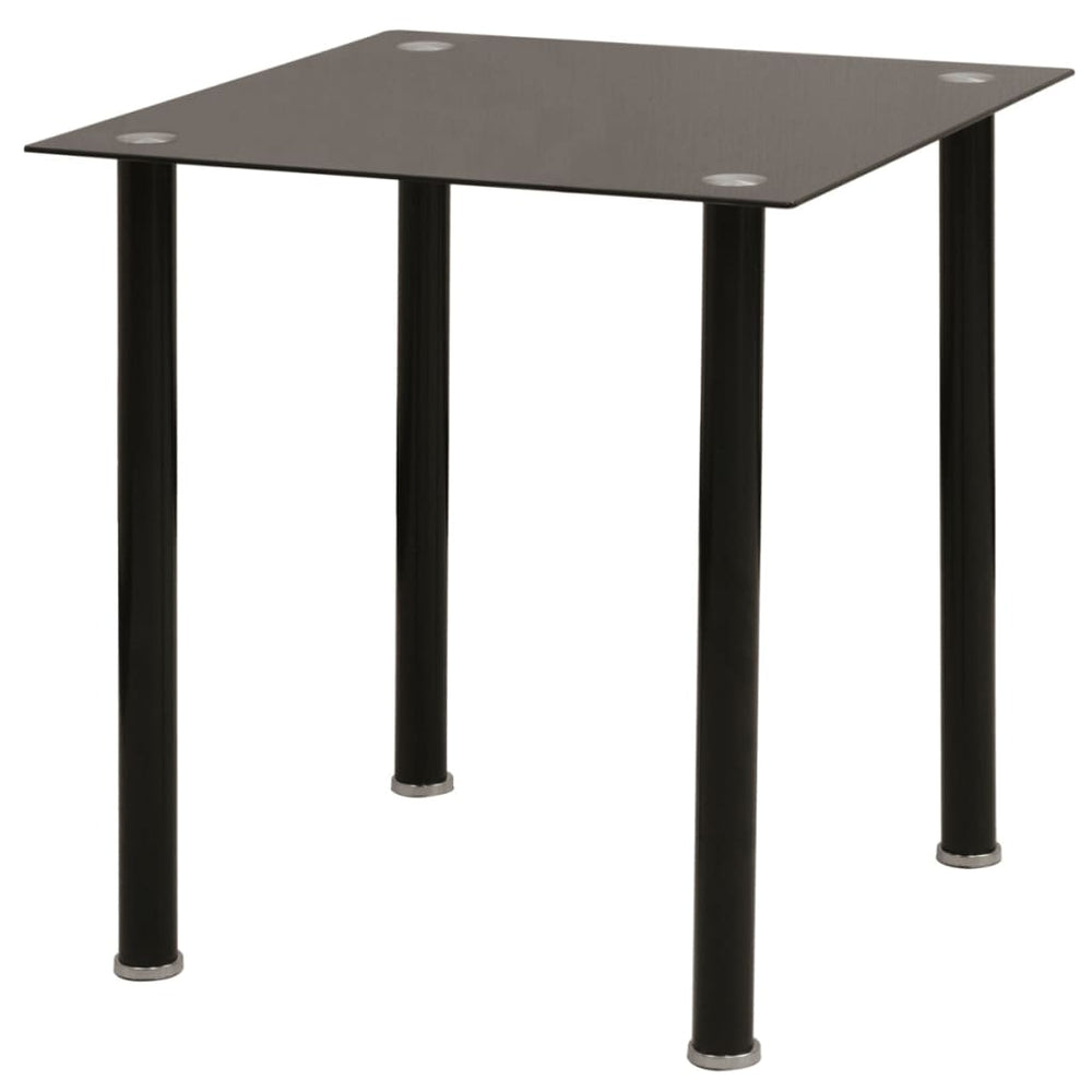 Eetkamerset tafel en stoel zwart 3-delig - Griffin Retail