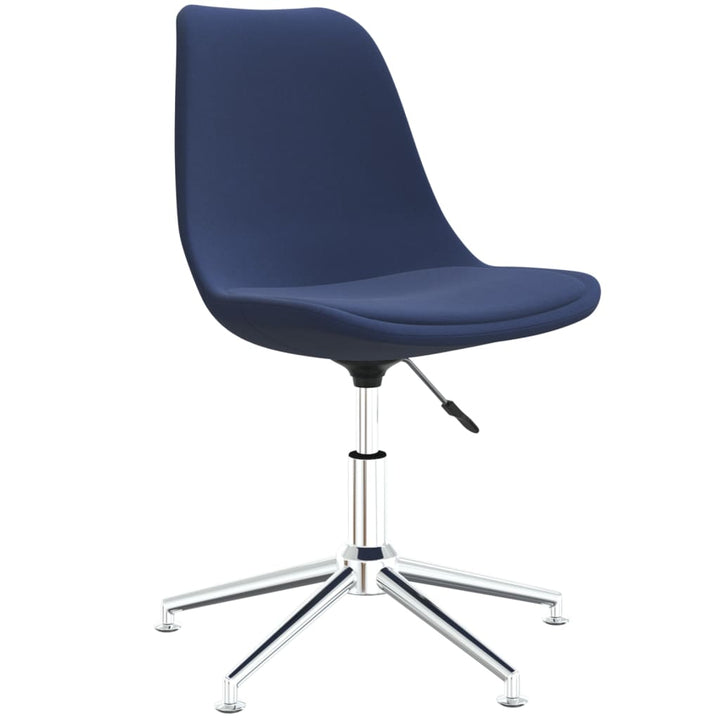 Eetkamerstoelen 2 st draaibaar stof blauw - Griffin Retail