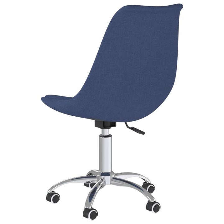 Eetkamerstoelen 2 st draaibaar stof blauw - Griffin Retail