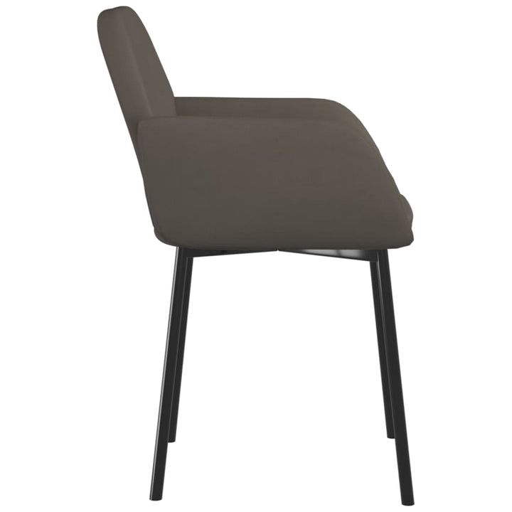 Eetkamerstoelen 2 st fluweel donkergrijs - Griffin Retail