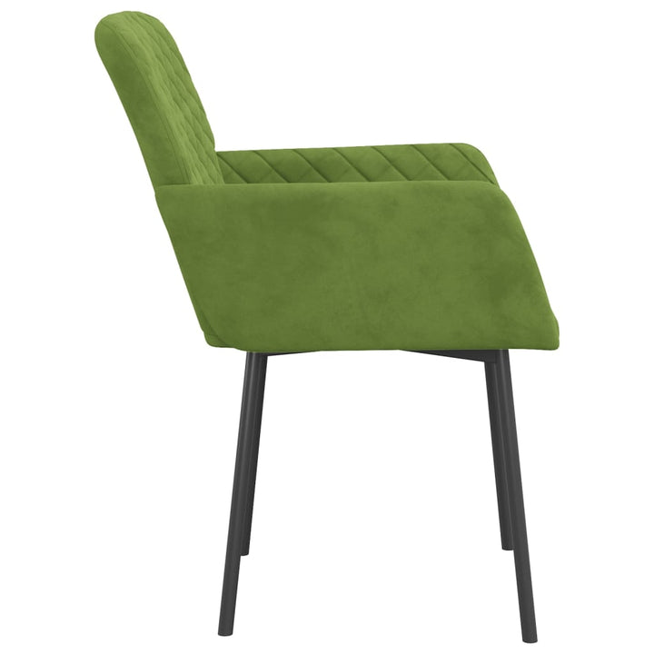 Eetkamerstoelen 2 st fluweel lichtgroen - Griffin Retail