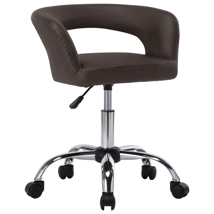 Eetkamerstoelen 2 st kunstleer bruin - Griffin Retail