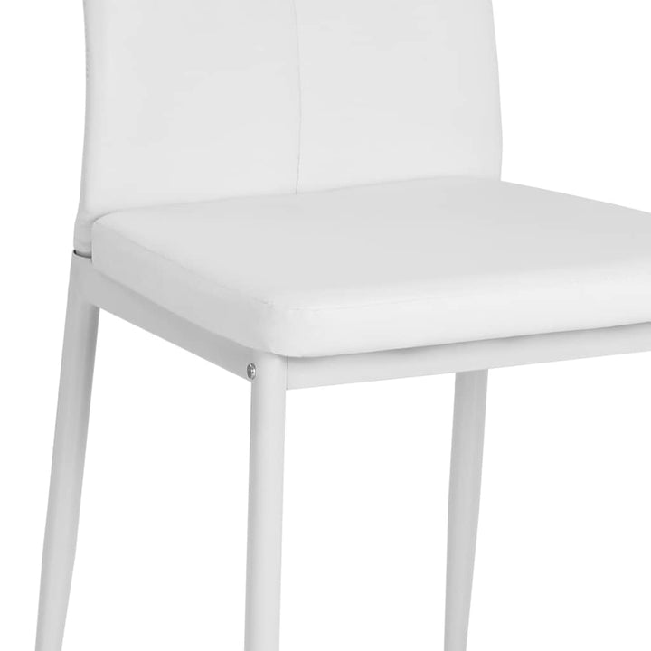 Eetkamerstoelen 2 st kunstleer wit - Griffin Retail