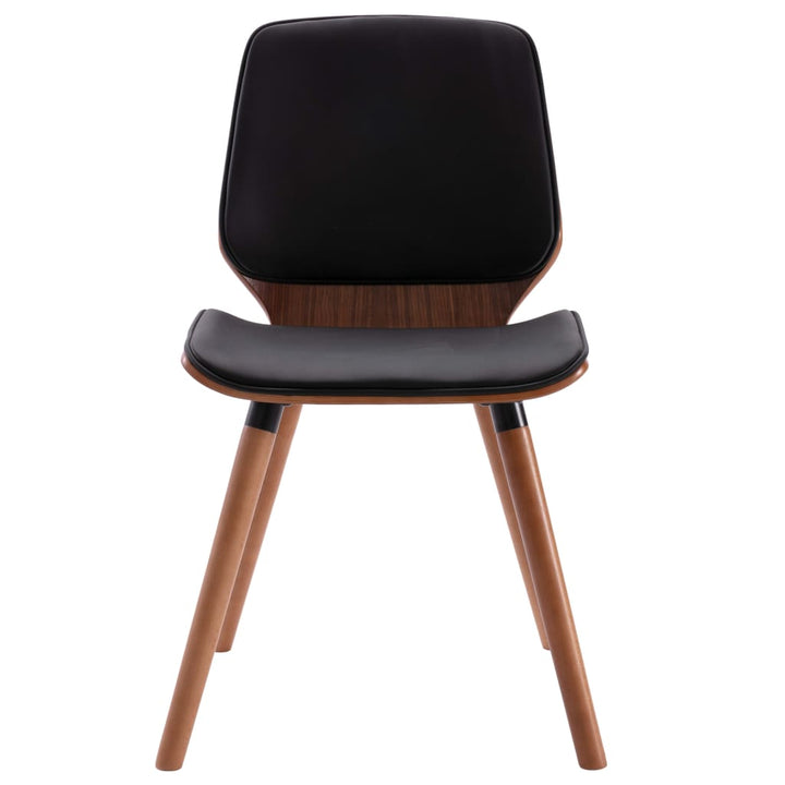 Eetkamerstoelen 2 st kunstleer zwart - Griffin Retail