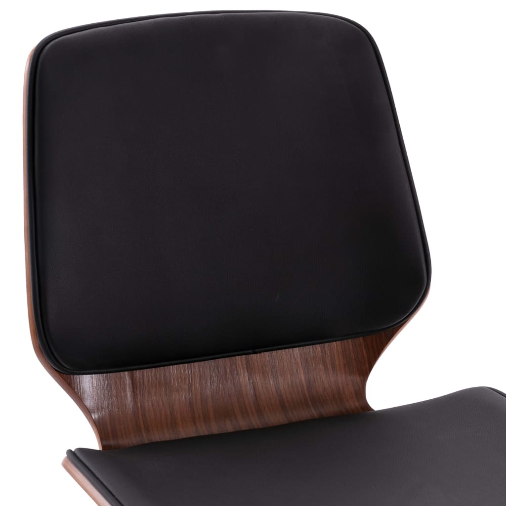 Eetkamerstoelen 2 st kunstleer zwart - Griffin Retail