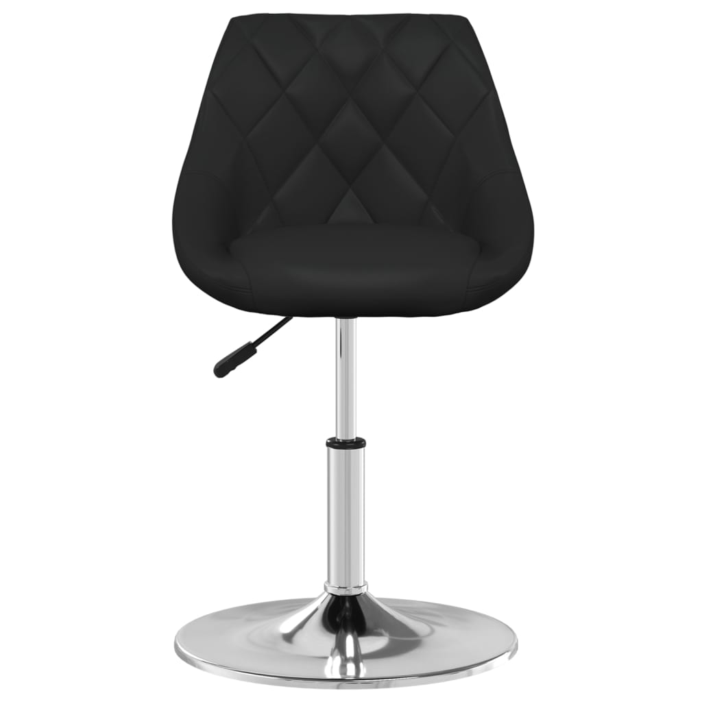 Eetkamerstoelen 2 st kunstleer zwart - Griffin Retail