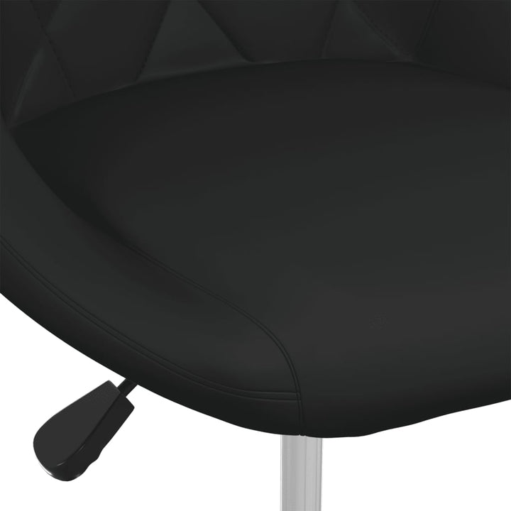 Eetkamerstoelen 2 st kunstleer zwart - Griffin Retail