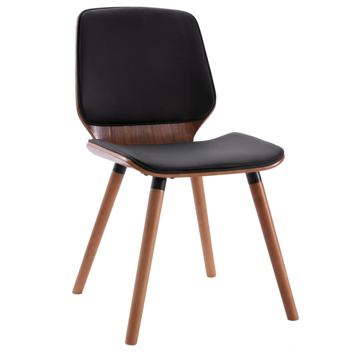 Eetkamerstoelen 2 st kunstleer zwart - Griffin Retail