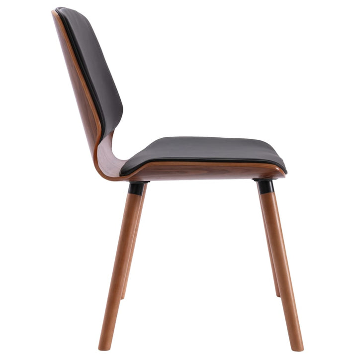 Eetkamerstoelen 2 st kunstleer zwart - Griffin Retail