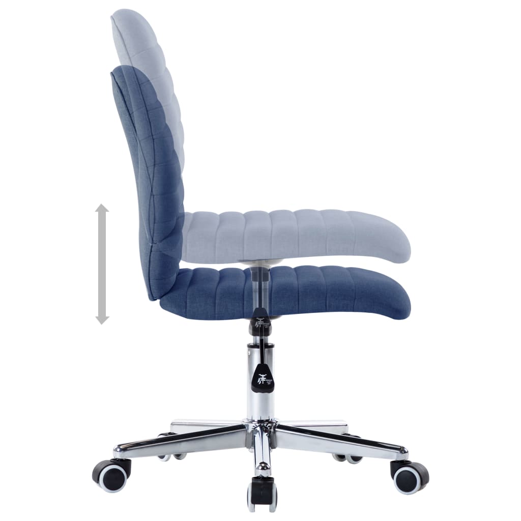 Eetkamerstoelen 2 st stof blauw - Griffin Retail