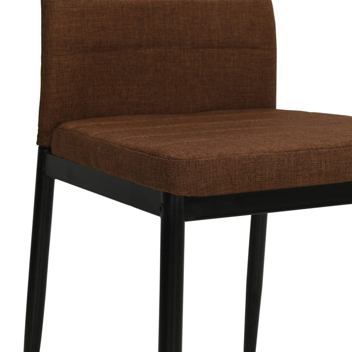 Eetkamerstoelen 2 st stof bruin - Griffin Retail