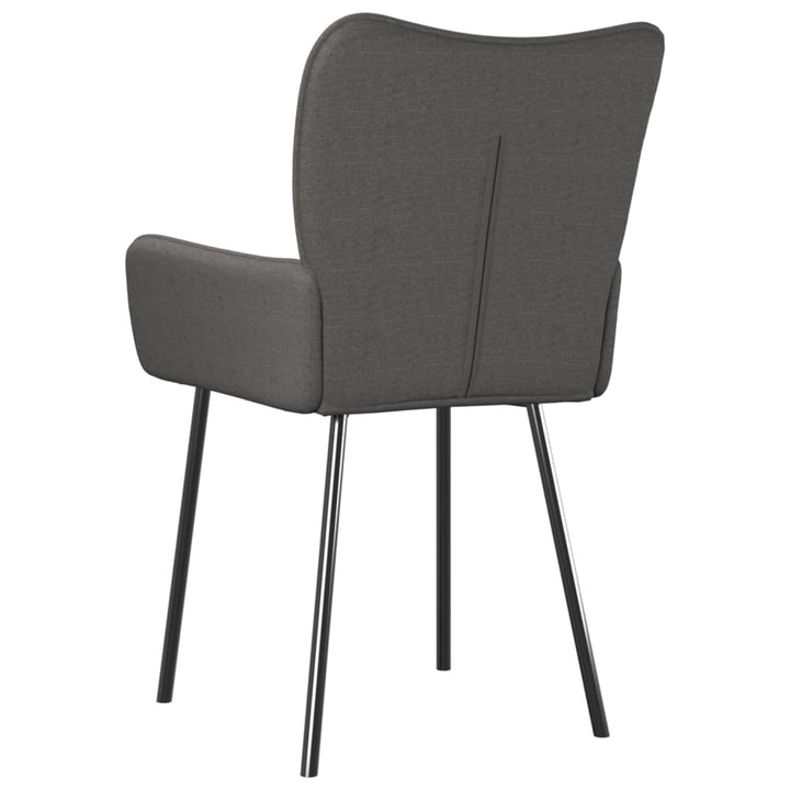 Eetkamerstoelen 2 st stof donkergrijs - Griffin Retail