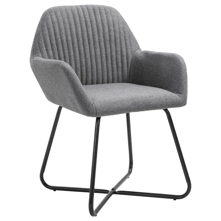 Eetkamerstoelen 2 st stof donkergrijs - Griffin Retail