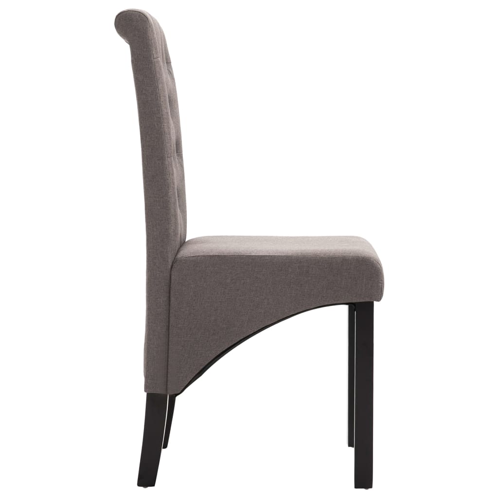 Eetkamerstoelen 2 st stof taupe - Griffin Retail