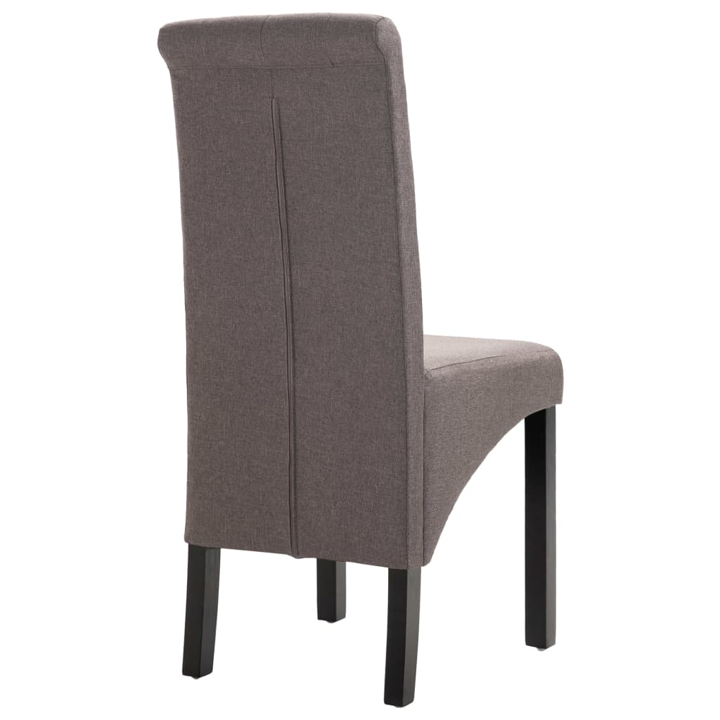 Eetkamerstoelen 2 st stof taupe - Griffin Retail