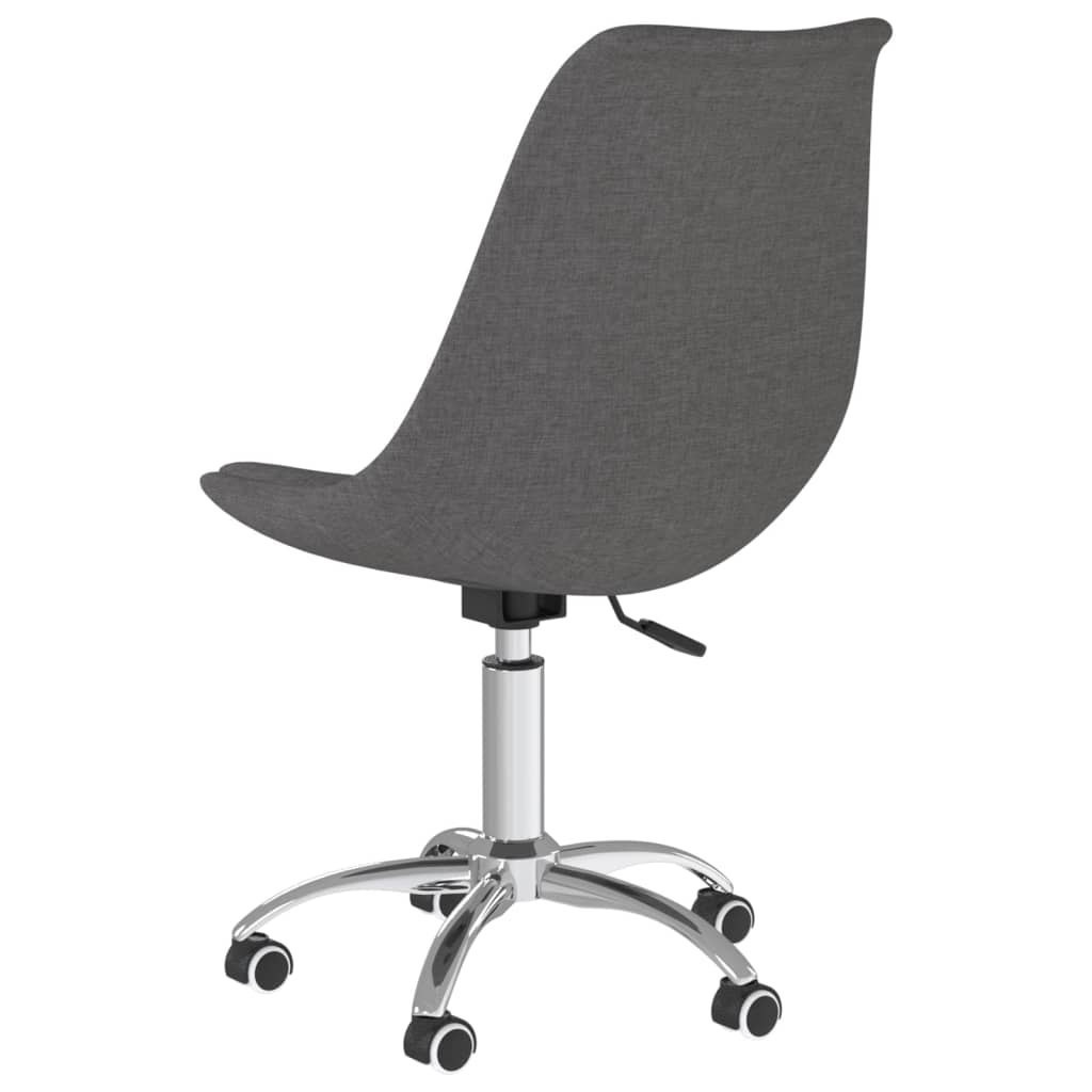 Eetkamerstoelen 4 st draaibaar stof donkergrijs - Griffin Retail