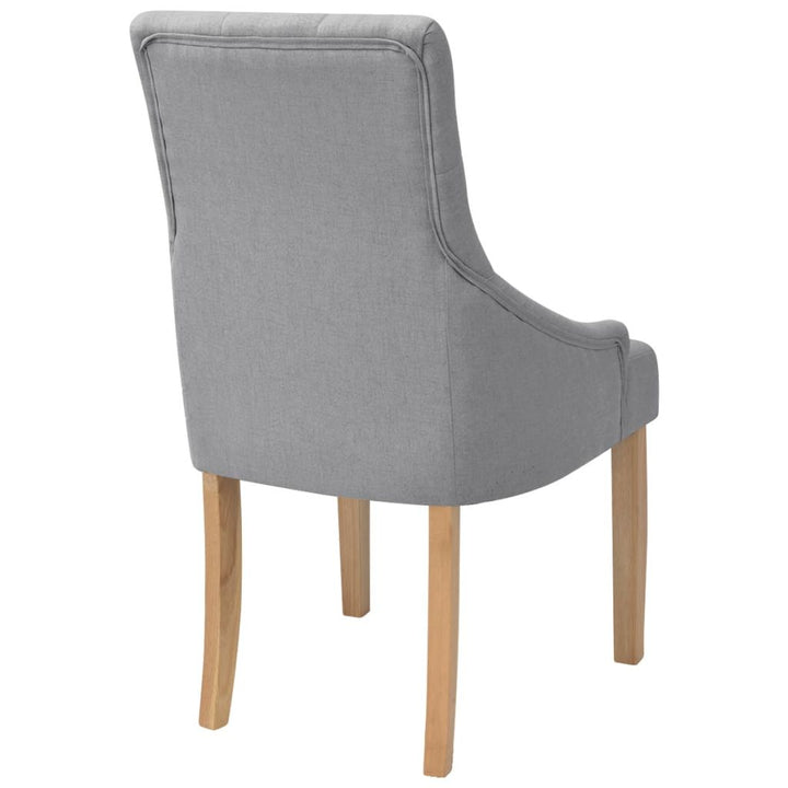 Eetkamerstoelen 4 st stof lichtgrijs - Griffin Retail