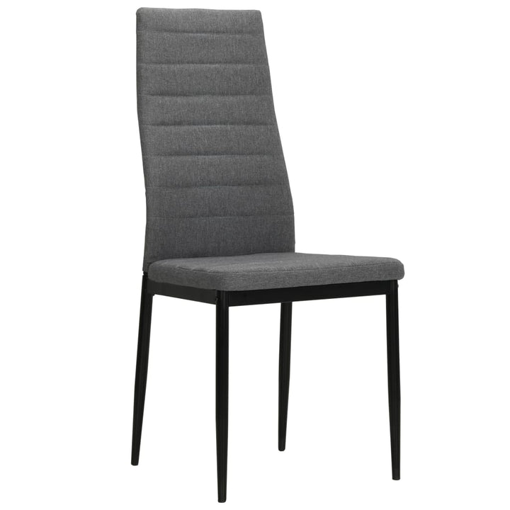 Eetkamerstoelen 4 st stof lichtgrijs - Griffin Retail