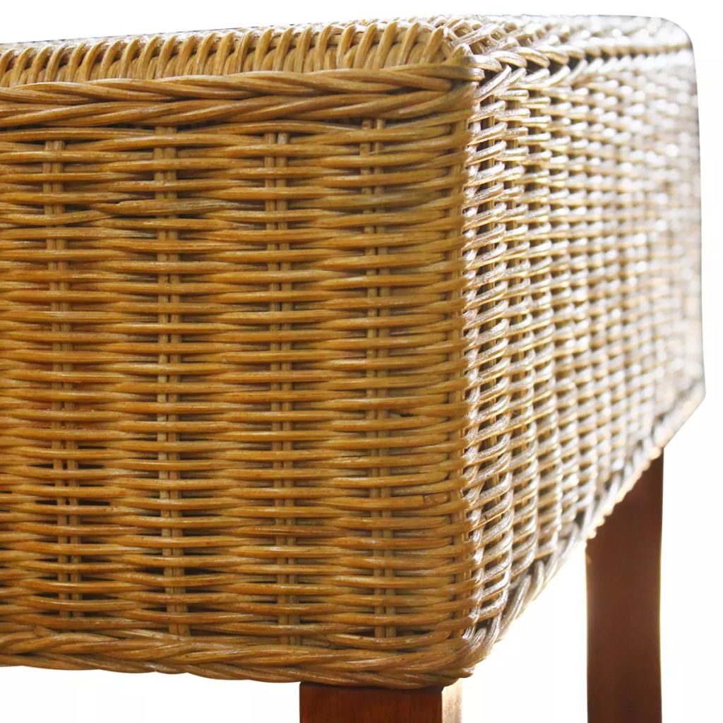 Eetkamerstoelen 6 st natuurlijk rattan bruin - Griffin Retail