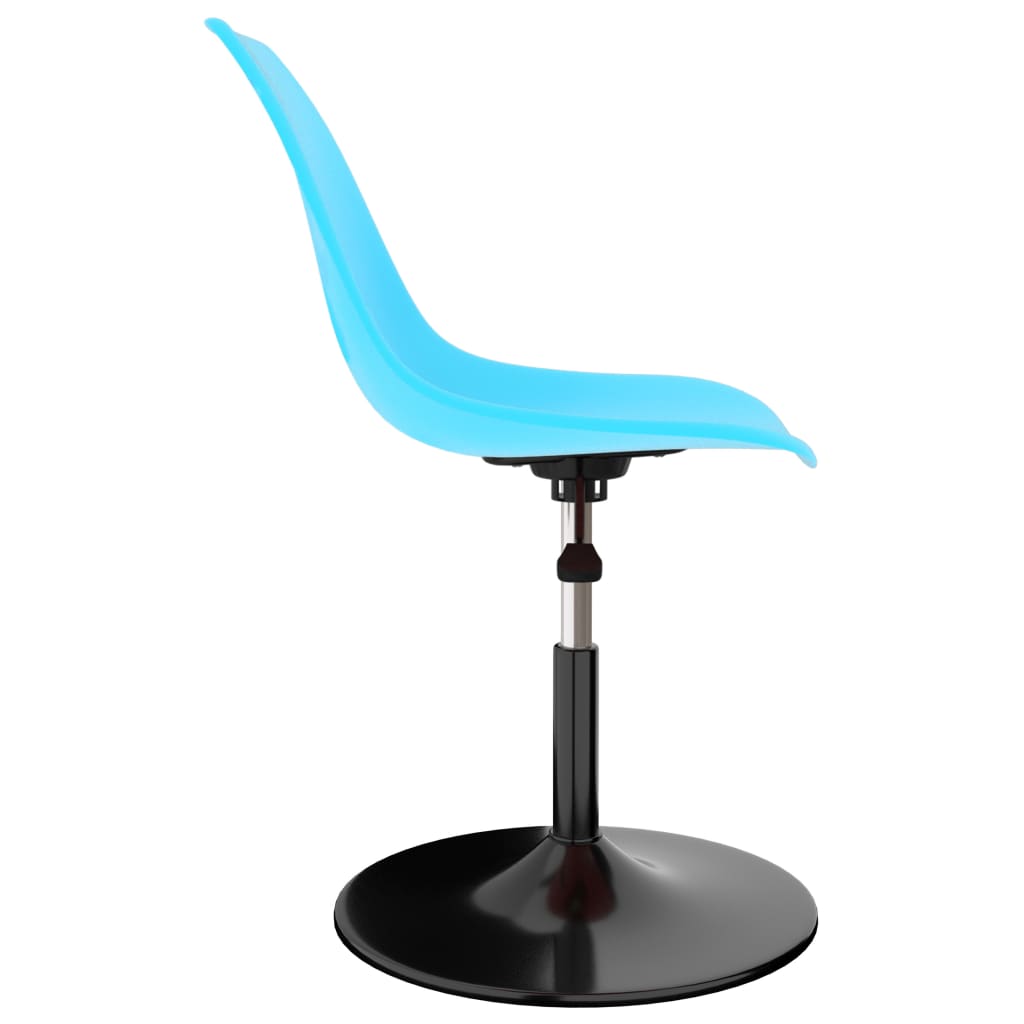 Eetkamerstoelen draaibaar 2 st PP blauw - Griffin Retail