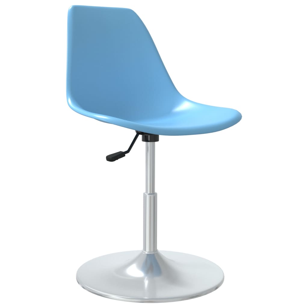 Eetkamerstoelen draaibaar 4 st PP blauw - Griffin Retail