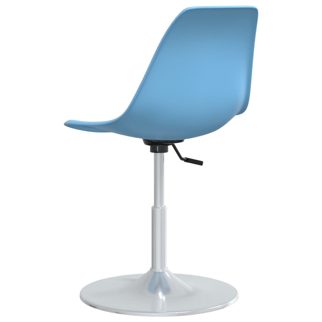 Eetkamerstoelen draaibaar 4 st PP blauw - Griffin Retail