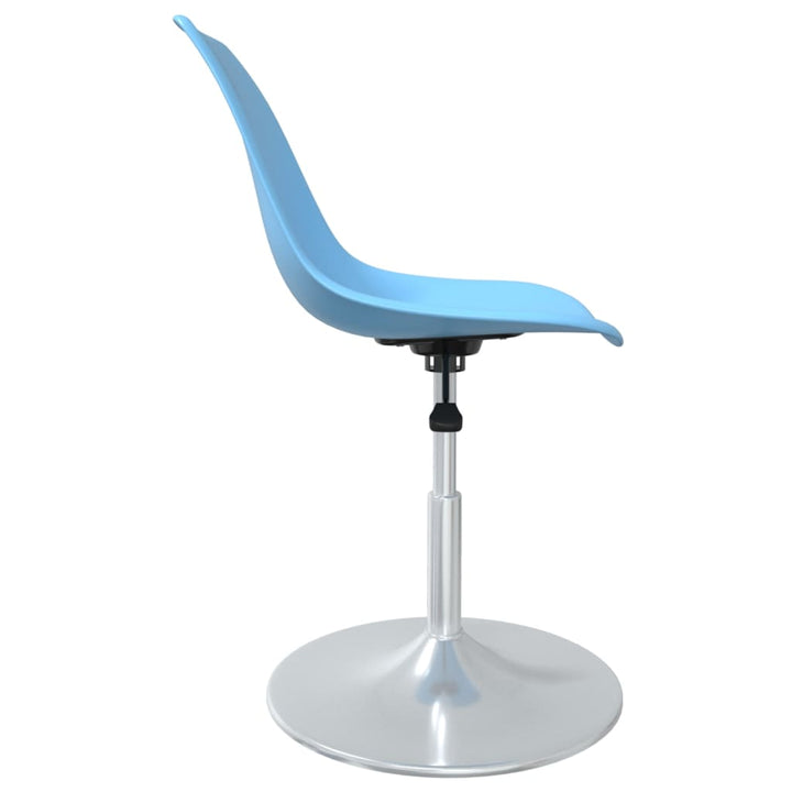 Eetkamerstoelen draaibaar 4 st PP blauw - Griffin Retail